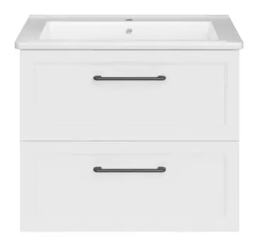 Тумба под раковину ASB-mebel Белмонти 72 см 11850 ясень браш софт белый