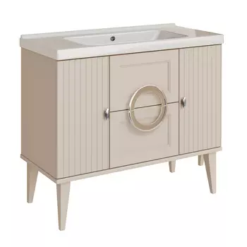 Тумба под раковину ASB-Woodline Федерика 100 см 80435 тирамису софт