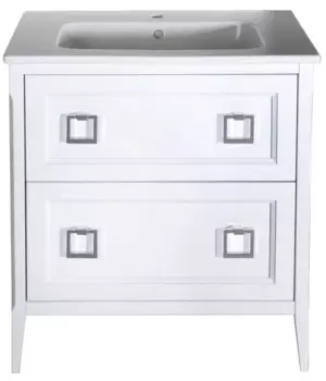 Тумба под раковину ASB-Woodline Рома 75 см 10855 белая