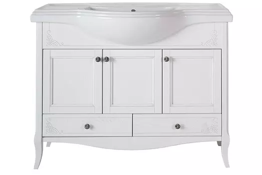 Тумба под раковину ASB-Woodline Салерно 105, белая