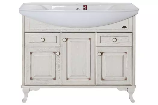 Тумба под раковину ASB-Woodline Верано 105 бежевая