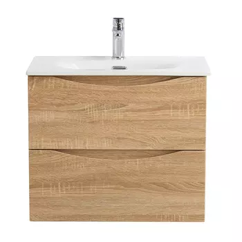 Тумба под раковину BelBagno 60 см MARINO-CER-MINI-600-2C-SO-WO-P подвесная, Rovere Bianco