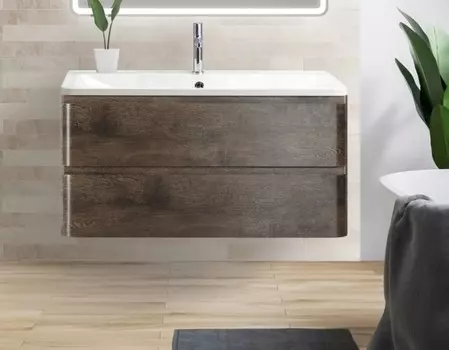 Тумба под раковину BelBagno Albano 100 см ALBANO-1000-2C-SO-RNG Rovere Nature Grigio