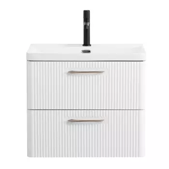 Тумба под раковину BelBagno DUE 60 см DUE-600-2C-SO-BL-P Bianco Lucido