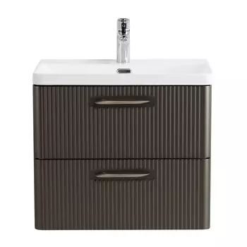 Тумба под раковину BelBagno Due 61 см DUE-600-2C-SO-GM-P подвесная, оружейная сталь