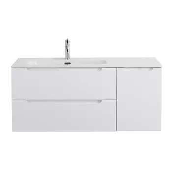 Тумба под раковину BelBagno Etna 121 см ETNA-1200-2C-1A-SO-BL-L подвесная, Bianco Lucido