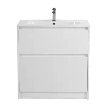 Тумба под раковину BelBagno Kraft 80 см KRAFT-800-2C-PIA-BO напольная, Bianco Opaco