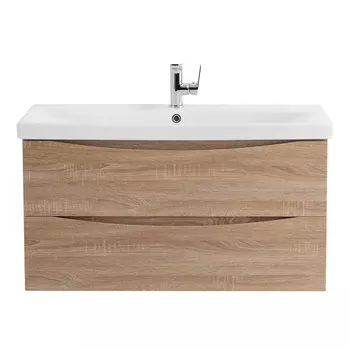 Тумба под раковину BelBagno Marino-cer 80 см MARINO-CER-800-2C-SO-WO-P Rovere Bianco
