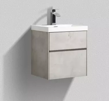 Тумба под раковину BelBagno PIETRA MINI-500AS-2C-SO-SCM, Stucco Cemento