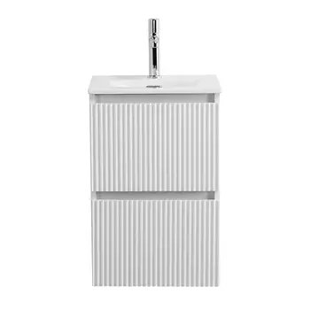 Тумба под раковину BelBagno Uno-Mini 40 см UNO-MINI-400-2C-SO-BO подвесная, Bianco Opaco