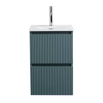 Тумба под раковину BelBagno Uno-Mini 40 см UNO-MINI-400-2C-SO-AO подвесная, голубая матовая