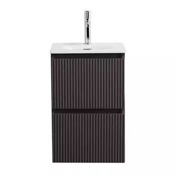 Тумба под раковину BelBagno Uno-Mini 40 см UNO-MINI-400-2C-SO-GSO подвесная, темно-серая матовая