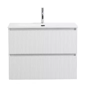 Тумба под раковину BelBagno Uno-Mini 90 см UNO-MINI-900-2C-SO-BO подвесная, Bianco Opaco