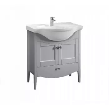 Тумба под раковину Belux Афины Н 75-01 железный серый матовый