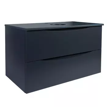 Тумба под раковину BOND Cube 80 см T07807 со столешницей, серая матовая