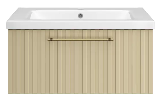 Тумба под раковину Brevita Alicante 78 см ALI-09080-4601Я подвесная, капучино