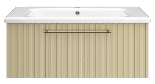 Тумба под раковину Brevita Alicante 89 см ALI-09090-4601Я подвесная, капучино