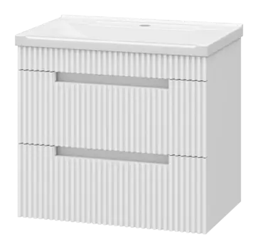 Тумба под раковину Brevita Ariana 59 см ARI-01060-0742Я подвесная, белая