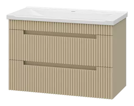 Тумба под раковину Brevita Ariana 78 см ARI-01080-03062Я подвесная, капучино