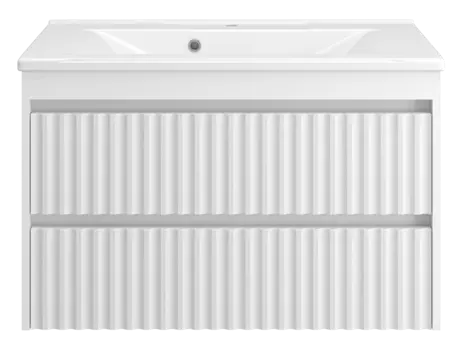 Тумба под раковину Brevita Balaton 88 см BAL-06090-01-01П2Я подвесная, белая