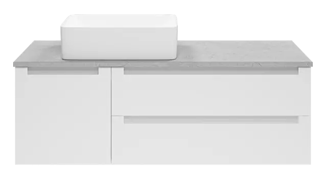 Тумба под раковину Brevita Cargo 119 см CAR-01120-011П2Я подвесная, белая