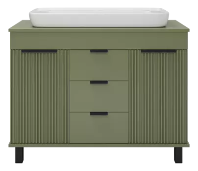Тумба под раковину Brevita Enfida 100 см ENF-06100-0843Я напольная, зеленая