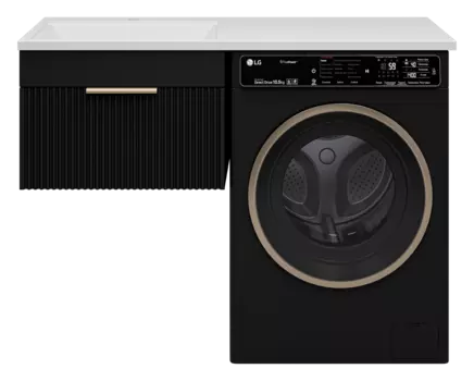 Тумба под раковину Brevita Enfida 56 см ENF-09060-021Я подвесная, под стиральную машину, черная