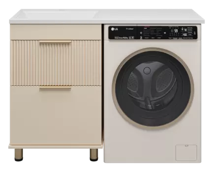 Тумба под раковину Brevita Enfida 58 см ENF-07060-032Я напольная, под стиральную машину, бежевая