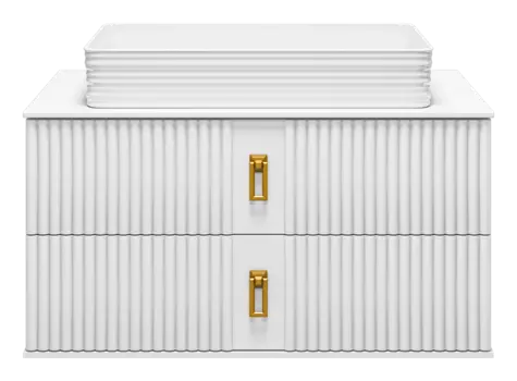 Тумба под раковину Brevita Sevilla 90 см SEV-09090-0102Я подвесная, белая