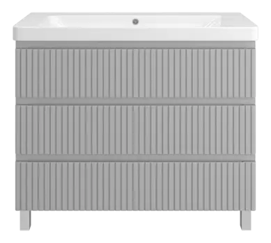 Тумба под раковину Brevita Victory 101 см VIC-07105-50-03Я напольная, серый шелк