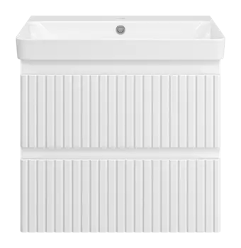 Тумба под раковину Brevita Victory 56 см VIC-09060-0102Я подвесная, белая