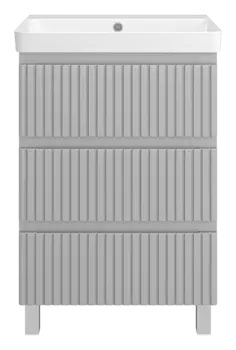 Тумба под раковину Brevita Victory 56 см VIC-07060-50-03Я напольная, серый шелк