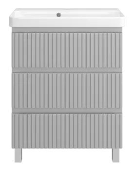 Тумба под раковину Brevita Victory 66 см VIC-07070-50-03Я напольная, серый шелк