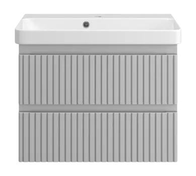 Тумба под раковину Brevita Victory 66 см VIC-07070-0302Я подвесная, серый шелк