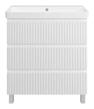 Тумба под раковину Brevita Victory 75 см VIC-07080-0103Я напольная, белая