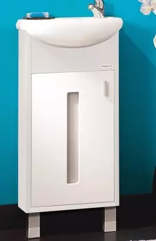 Тумба под раковину Бриклаер Бали 40 R светлая лиственница/белый глянец 4627125412080