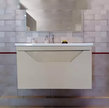 Тумба под раковину Бриклаер Брайтон 100 см серый