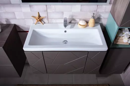 Тумба под раковину Бриклаер КРИСТАЛЛ 90