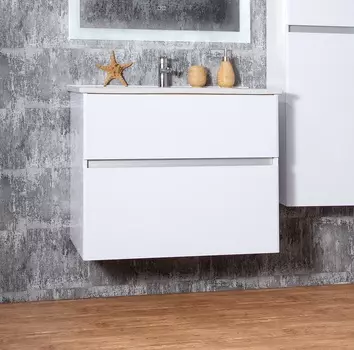 Тумба под раковину Бриклаер Мальта 72 см 4627125415265 белая