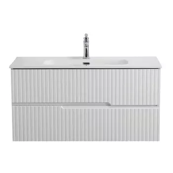 Тумба под раковину Cezares Duet 100 см DUET-N-1000-2C-SO-BO подвесная, bianco opaco