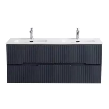 Тумба под раковину Cezares Duet 120 см DUET-N-1200-4C-SO-2-GR-P подвесная, grafito