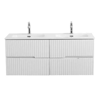 Тумба под раковину Cezares Duet 120 см DUET-N-1200-4C-SO-2-BL подвесная, bianco lucido