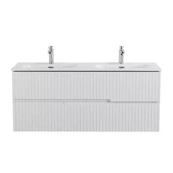 Тумба под раковину Cezares Duet 120 см DUET-N-1200-2C-SO-2-BL подвесная, bianco lucido