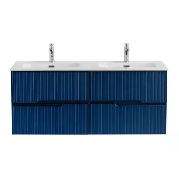 Тумба под раковину Cezares Duet 120 см DUET-N-1200-4C-SO-2-SPF-P подвесная, sapfiro