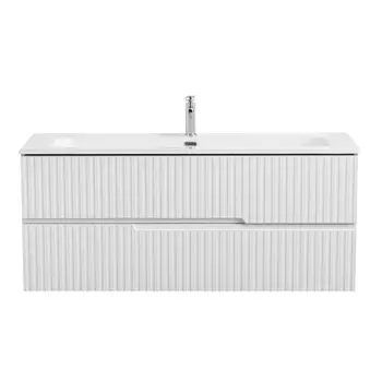 Тумба под раковину Cezares Duet 120 см DUET-N-1200-2C-SO-FBS-P подвесная, ясень белый софт