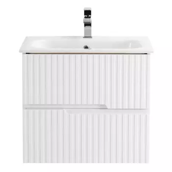 Тумба под раковину Cezares Duet 57 см DUET-600-2C-SO-BL Bianco Lucido