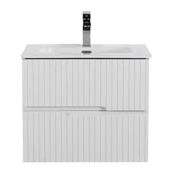 Тумба под раковину Cezares Duet 60 см DUET-N-600-2C-SO-BL подвесная, bianco lucido