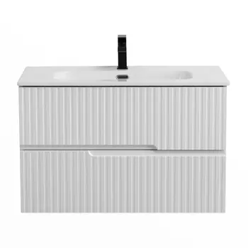 Тумба под раковину Cezares Duet 80 см DUET-N-800-2C-SO-BL подвесная, bianco lucido