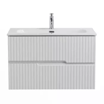 Тумба под раковину Cezares Duet 80 см DUET-N-800-2C-SO-FBS-P подвесная, ясень белый софт