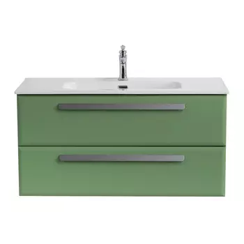 Тумба под раковину Cezares Eco 100 см ECO-CER-N-1000-2C-SO-PS-P фисташковый софт
